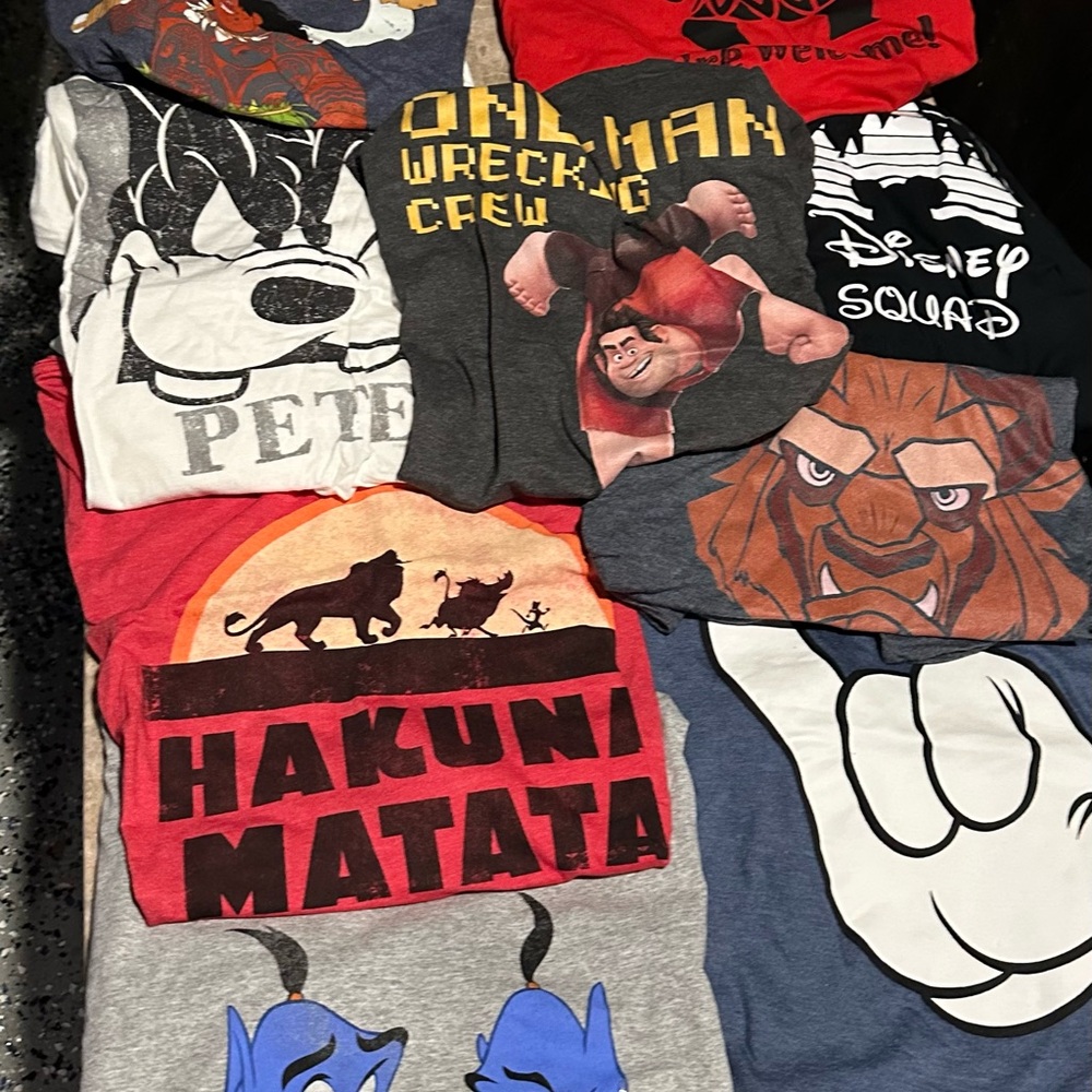 Disney Graphic T-Shirts Collection men’s 3x bundle